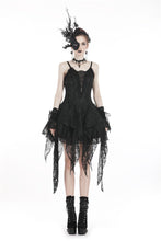Load image into Gallery viewer, Gothic lolita elegant lace tasseled hem dress DW249 - Gothlolibeauty