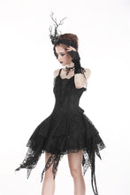 Load image into Gallery viewer, Gothic lolita elegant lace tasseled hem dress DW249 - Gothlolibeauty