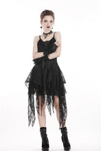 Load image into Gallery viewer, Gothic lolita elegant lace tasseled hem dress DW249 - Gothlolibeauty