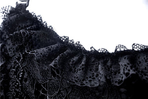 Gothic lolita elegant lace tasseled hem dress DW249 - Gothlolibeauty