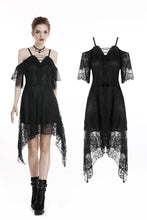 Load image into Gallery viewer, Gothic lace sexy strap dress DW250 - Gothlolibeauty
