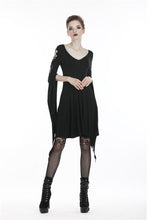 Load image into Gallery viewer, Punk dress with long hooked flower sleeves DW252 - Gothlolibeauty