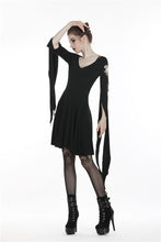 Load image into Gallery viewer, Punk dress with long hooked flower sleeves DW252 - Gothlolibeauty