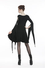 Load image into Gallery viewer, Punk dress with long hooked flower sleeves DW252 - Gothlolibeauty