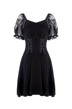 Load image into Gallery viewer, Gothic lolita lace-up chiffon dress DW264 - Gothlolibeauty