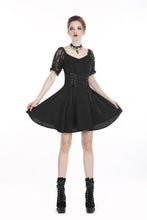 Load image into Gallery viewer, Gothic lolita lace-up chiffon dress DW264 - Gothlolibeauty