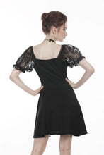 Load image into Gallery viewer, Gothic lolita lace-up chiffon dress DW264 - Gothlolibeauty