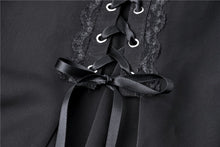 Load image into Gallery viewer, Gothic lolita lace-up chiffon dress DW264 - Gothlolibeauty