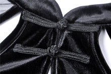 Load image into Gallery viewer, Retro Black tight dress with mesh sleeves DW270 - Gothlolibeauty