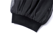 Load image into Gallery viewer, Retro Black tight dress with mesh sleeves DW270 - Gothlolibeauty