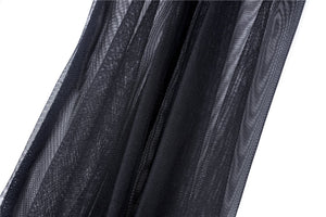 Retro Black tight dress with mesh sleeves DW270 - Gothlolibeauty