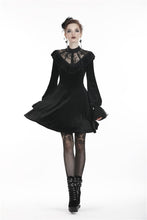 Load image into Gallery viewer, Gothic lolita lace V neck velvet dress DW276 - Gothlolibeauty