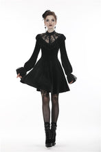 Load image into Gallery viewer, Gothic lolita lace V neck velvet dress DW276 - Gothlolibeauty