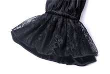 Load image into Gallery viewer, Gothic lolita lace V neck velvet dress DW276 - Gothlolibeauty