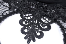 Load image into Gallery viewer, Gothic flower neck lace mesh sleeves dress DW280 - Gothlolibeauty