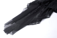 Load image into Gallery viewer, Gothic flower neck lace mesh sleeves dress DW280 - Gothlolibeauty