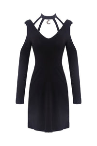 Women punk daily wear moon dress DW285 - Gothlolibeauty