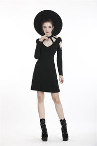 Women punk daily wear moon dress DW285 - Gothlolibeauty