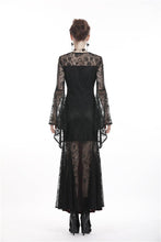 Load image into Gallery viewer, Gothic elegant red velvet lace long dress DW286 - Gothlolibeauty