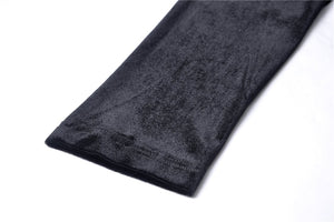 Black punk sexy velvet women dress DW287 - Gothlolibeauty