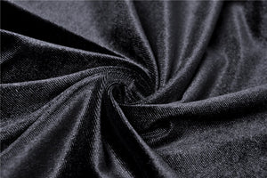 Black punk sexy velvet women dress DW287 - Gothlolibeauty