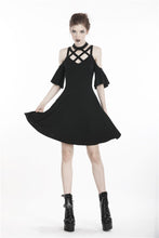 Load image into Gallery viewer, Punk off shoulder sexy dress with back lace up DW304 - Gothlolibeauty