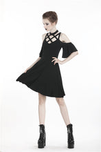 Load image into Gallery viewer, Punk off shoulder sexy dress with back lace up DW304 - Gothlolibeauty