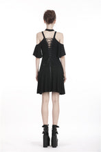 Load image into Gallery viewer, Punk off shoulder sexy dress with back lace up DW304 - Gothlolibeauty