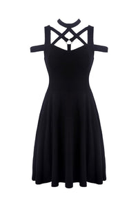 Punk sexy hollow belt dress DW307 - Gothlolibeauty
