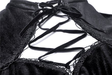 Load image into Gallery viewer, Black lady vintage lace up chest bodycon dress DW308 - Gothlolibeauty