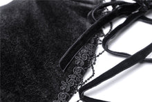Load image into Gallery viewer, Black lady vintage lace up chest bodycon dress DW308 - Gothlolibeauty