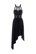 Load image into Gallery viewer, Punk dress with asymmetrical hem DW310 - Gothlolibeauty