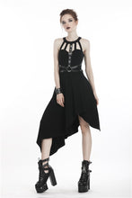 Load image into Gallery viewer, Punk dress with asymmetrical hem DW310 - Gothlolibeauty