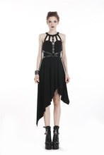 Load image into Gallery viewer, Punk dress with asymmetrical hem DW310 - Gothlolibeauty