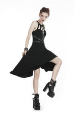 Load image into Gallery viewer, Punk dress with asymmetrical hem DW310 - Gothlolibeauty