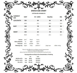 Punk metal V chest dress DW315