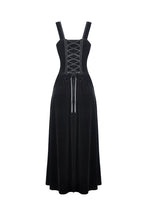 Load image into Gallery viewer, Gothic women maxi strap dress DW322 - Gothlolibeauty