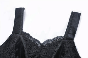 Gothic women maxi strap dress DW322 - Gothlolibeauty