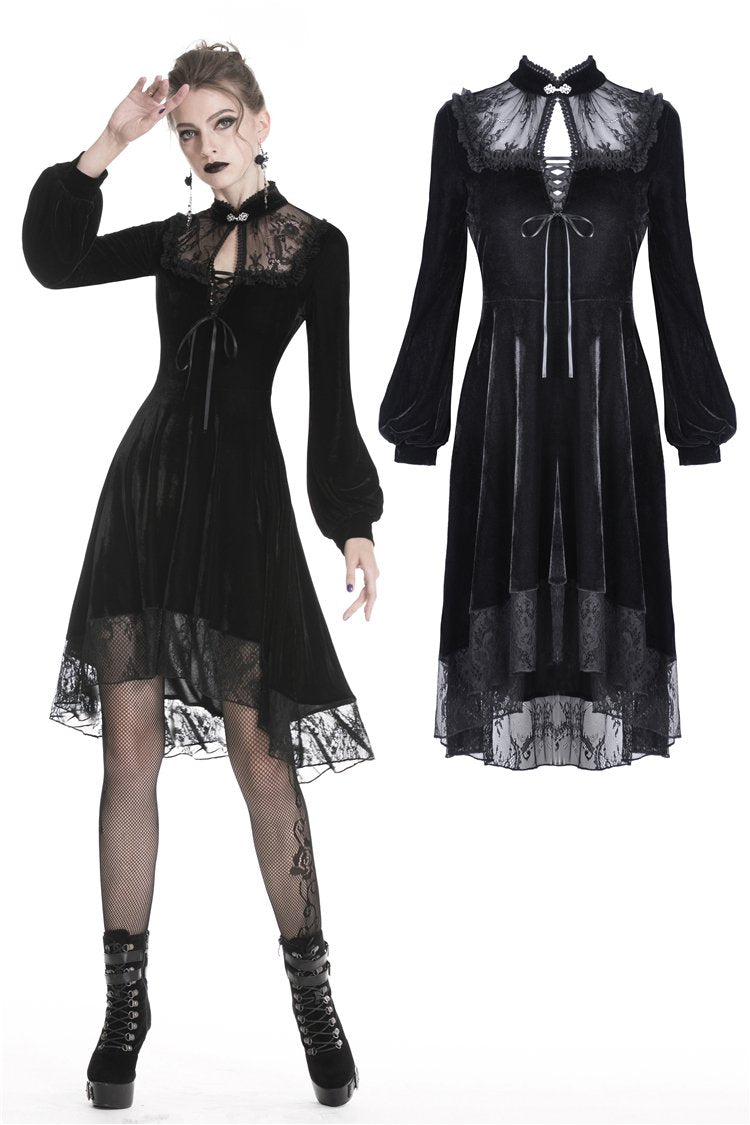 Black women velvet sexy goth dress DW325 – DARK IN LOVE