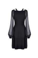 Load image into Gallery viewer, Black punk alternative star homecoming dresses DW330 - Gothlolibeauty