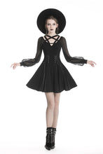 Load image into Gallery viewer, Black punk alternative star homecoming dresses DW330 - Gothlolibeauty