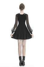 Load image into Gallery viewer, Black punk alternative star homecoming dresses DW330 - Gothlolibeauty