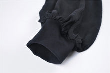 Load image into Gallery viewer, Black punk alternative star homecoming dresses DW330