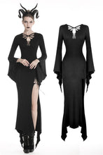 Load image into Gallery viewer, Gothic slashed maxi tight dress  DW332 - Gothlolibeauty
