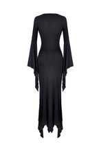 Load image into Gallery viewer, Gothic slashed maxi tight dress  DW332 - Gothlolibeauty