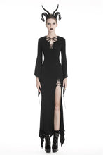 Load image into Gallery viewer, Gothic slashed maxi tight dress  DW332 - Gothlolibeauty