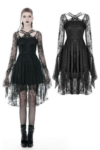 Gothic lady lacey cocktail dress DW343