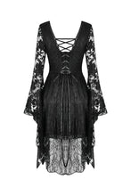 Load image into Gallery viewer, Gothic Japanese lace dress with kimono neck DW347