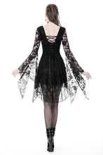 Load image into Gallery viewer, Gothic Japanese lace dress with kimono neck DW347