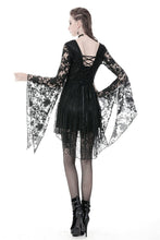 Load image into Gallery viewer, Gothic Japanese lace dress with kimono neck DW347